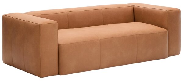 Kave Home Kožená pohovka Blok 240 cm