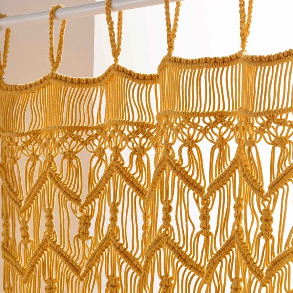 Žlutý závěs do dveří 90x200 cm Macarena – douceur d'intérieur
