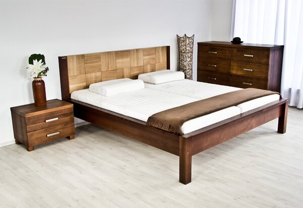 Postel VARIO Buk 140x200 - dřevěná postel z masivu o šíři 4 cm