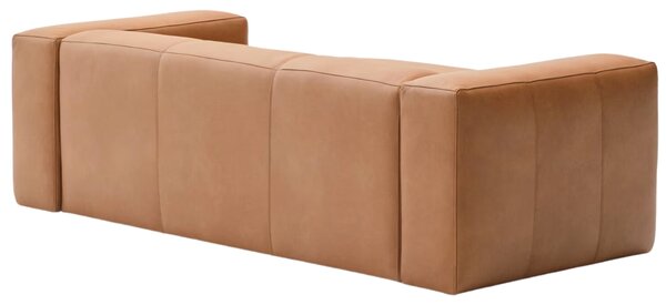 Kave Home Kožená rohová pohovka Blok 240 cm, pravá