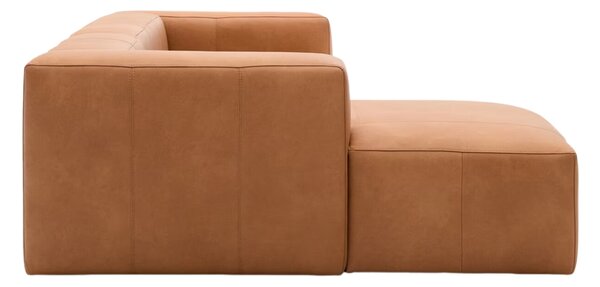 Kave Home Kožená rohová pohovka Blok 300 cm, levá