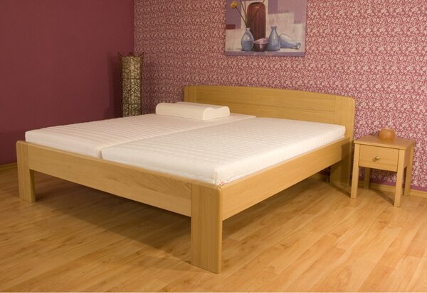 Postel DANIELO Buk 160x200 - dřevěná postel z masivu o šíři 4 cm