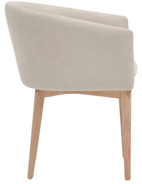 Béžová látková jídelní židle Kave Home Harlan