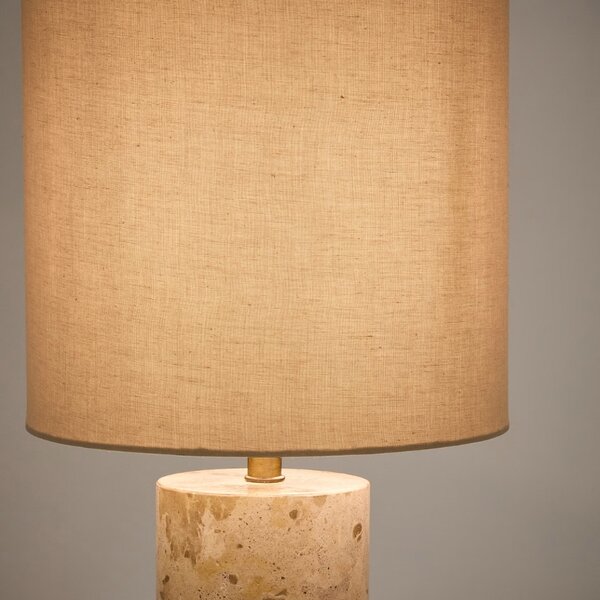 Béžová mramorová stolní lampa Kave Home Raze