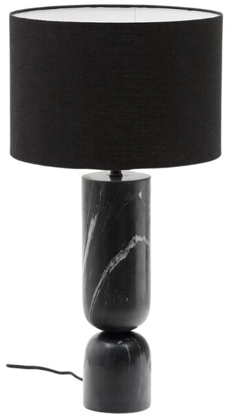 Černá mramorová stolní lampa Kave Home Vex
