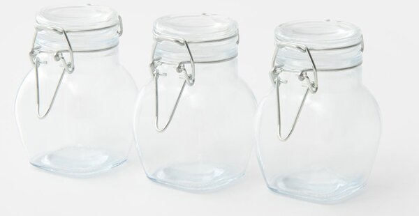 Sinsay - Sada sklenic s uzávěrem na zacvaknutí 3 pack - clear