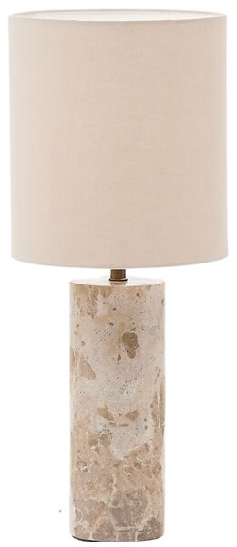 Béžová mramorová stolní lampa Kave Home Raze
