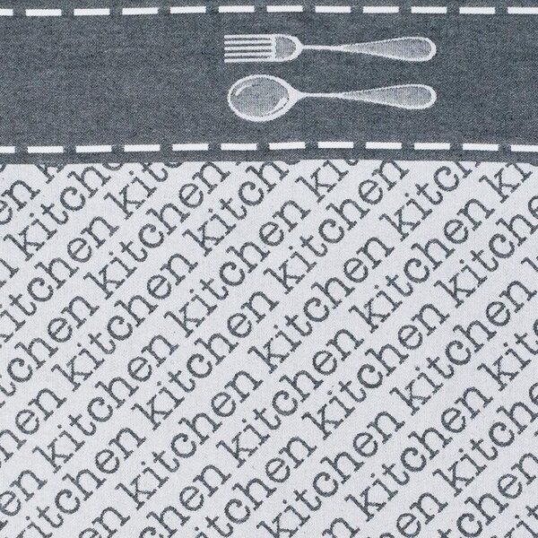 Utěrka DESIGN kitchen černá 50 x 70 cm