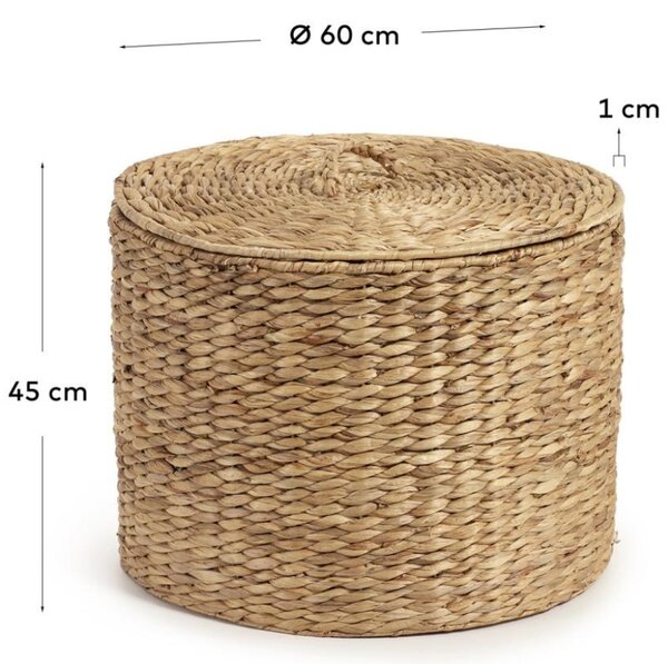 Přírodní koš na prádlo Kave Home Yessira 45 cm