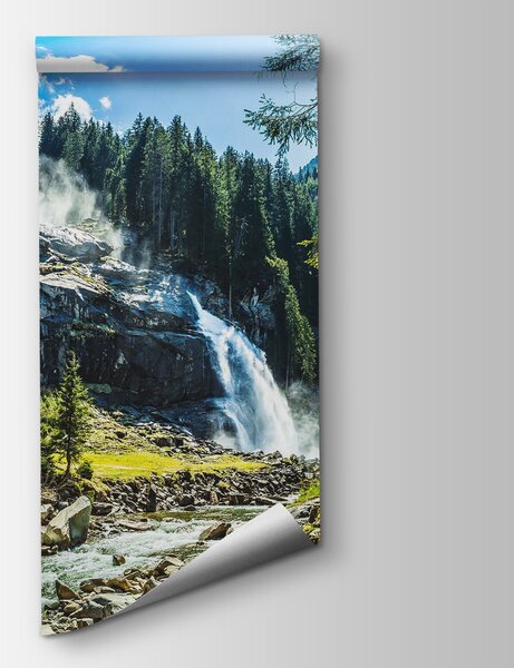 Fototapeta Vodopád v lese, Designové fototapety na zeď, Populární fototapety, u18837 - Tapeko.co.cz