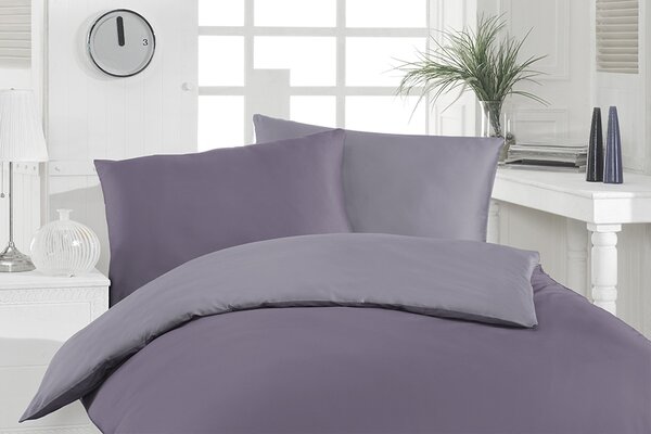 Povlečení Florella Uni Purple Rozměr: 70x90 + 140x200 cm