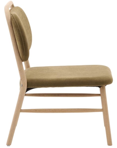 Zelené čalouněné křeslo Kave Home Helda