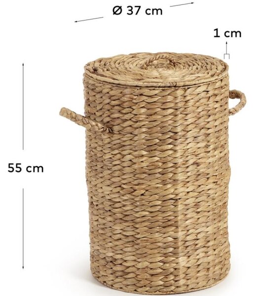 Přírodní koš na prádlo Kave Home Yessira 55 cm
