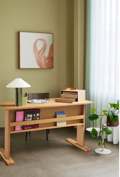 Pracovní stůl s deskou v dubovém dekoru 70x140 cm Forma – Hübsch