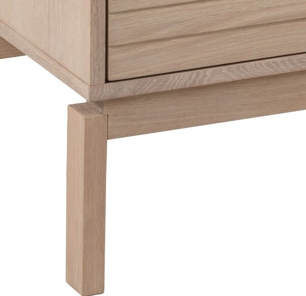 Nízká komoda v dekoru dubu v přírodní barvě 180x80 cm Linley – Actona