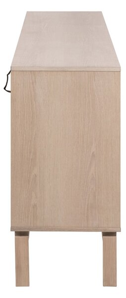 Nízká komoda v dekoru dubu v přírodní barvě 180x80 cm Linley – Actona
