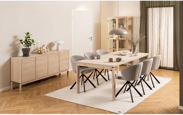 Rozkládací jídelní stůl s deskou v dubovém dekoru 100x200 cm Linley – Actona