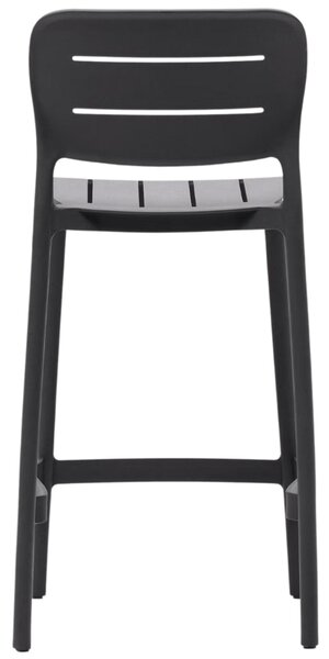Šedá plastová zahradní barová židle Kave Home Morella 65 cm