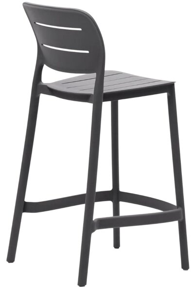 Šedá plastová zahradní barová židle Kave Home Morella 65 cm