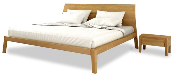 Postel GIULIA Buk 160x200cm - dřevěná postel z masivu o šíři 8 cm