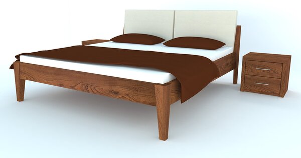 Designová postel THÉRA Buk 180x200cm - dřevěná postel z masivu o šíři 4 cm