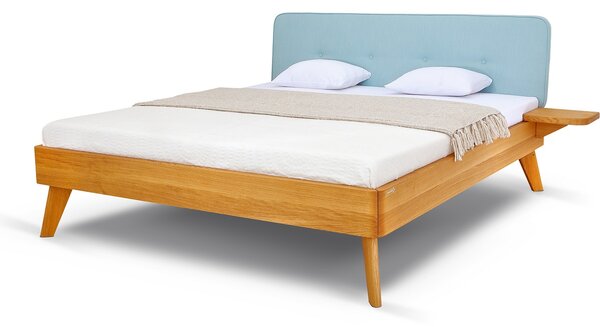 Postel DEIRA Buk 160x200cm - dřevěná postel z masivu o šíři 4 cm