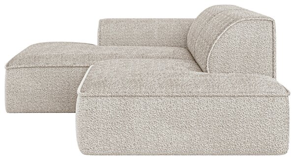 ROHOVÁ SEDAČKA, plast, textil, kompozitní dřevo, pískové barvy Livetastic - Sedací soupravy, Online Only