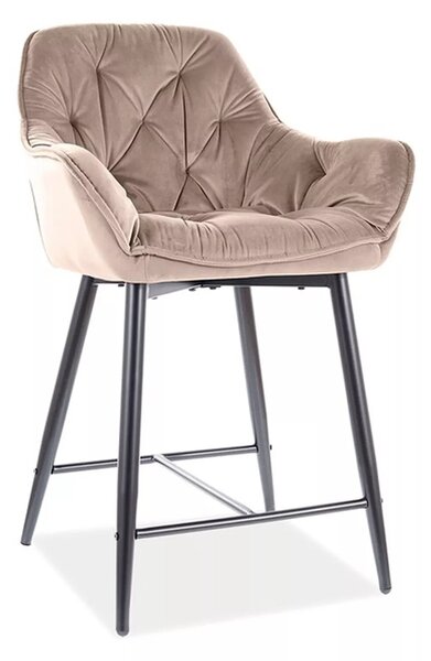 Barová židle Cherry H-2 Velvet, béžová