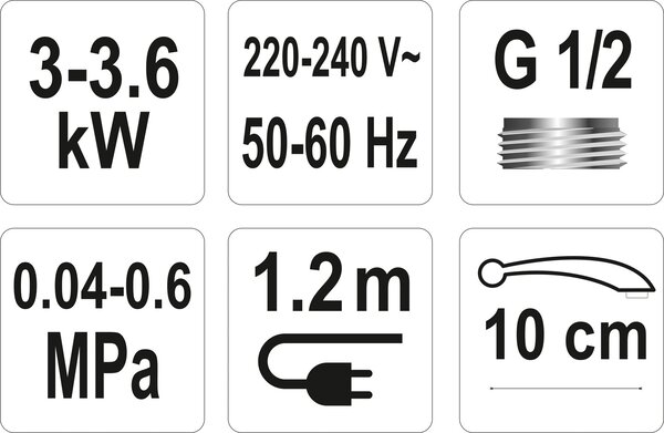 FALA Baterie dřezová s elektrickým ohřívačem vody (10cm)