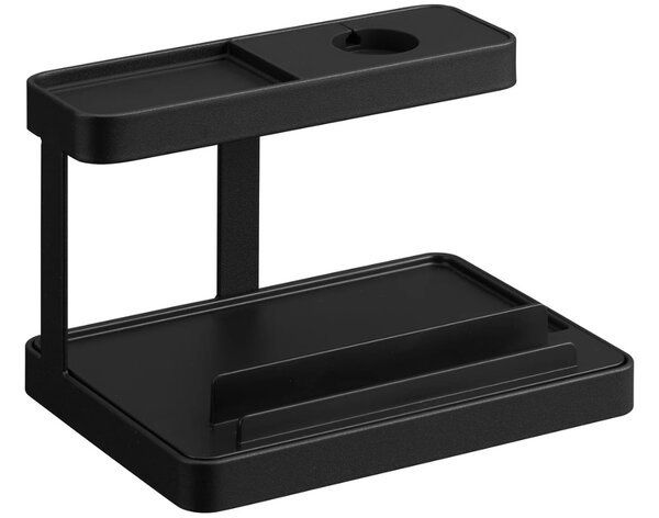 YAMAZAKI Černý kovový stojan k nabíjení Tower 16 cm
