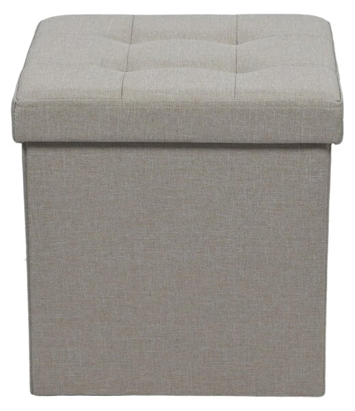SEDACÍ BOX, textil, kompozitní dřevo, 38/38/38 cm Carryhome - Taburety