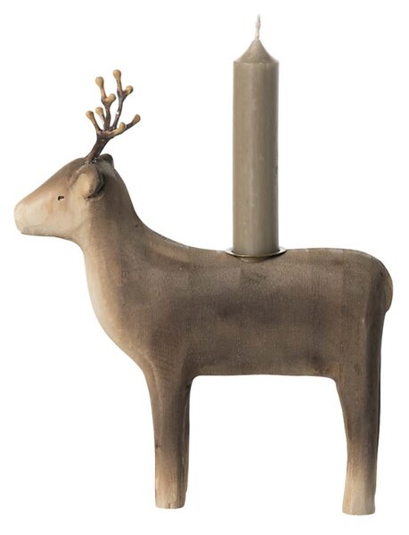 Vánoční dřevěný svícen Reindeer Large Maileg