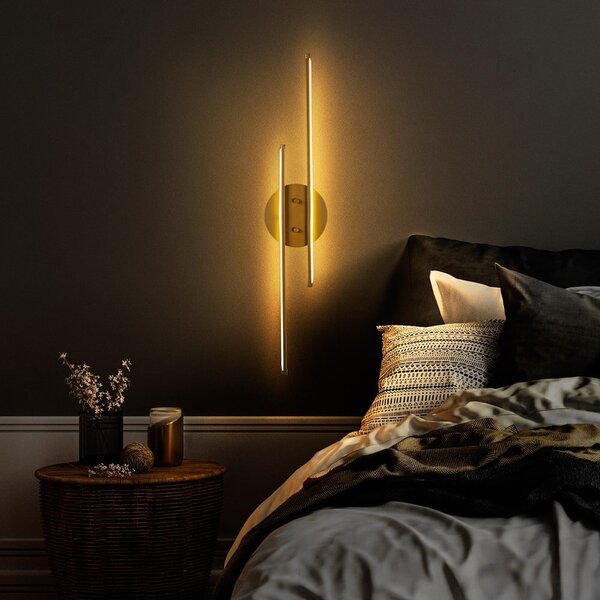 LED nástěnné svítidlo ve zlaté barvě Umut – Opviq lights