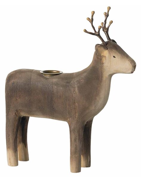 Vánoční dřevěný svícen Reindeer Large Maileg