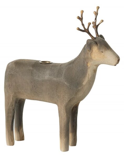 Vánoční dřevěný svícen Reindeer Medium Maileg