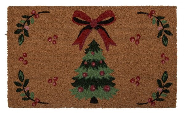 Vánoční kokosová rohožka Traditional Christmas Harmony – 75x45x1 cm