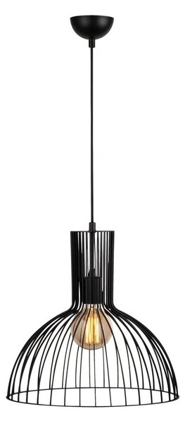 Černé závěsné svítidlo s kovovým stínidlem ø 38 cm Fellini – Opviq lights
