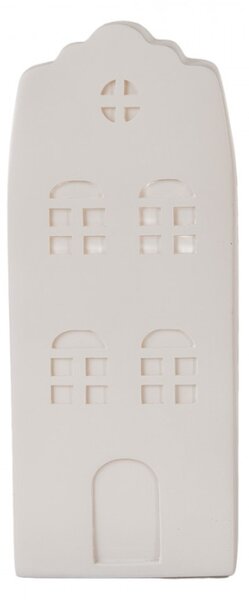 LED lampička bílý holandský domeček Roermond I – 9x9x21 cm