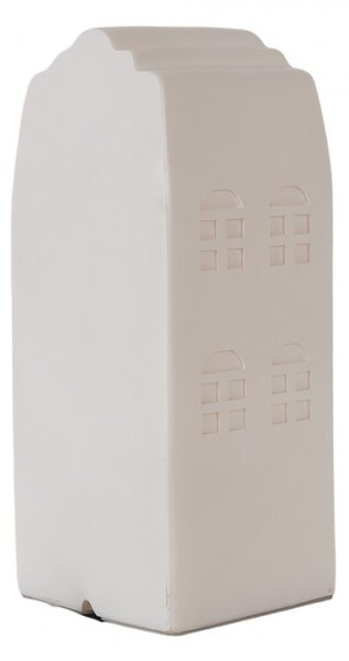 LED lampička bílý holandský domeček Roermond I – 9x9x21 cm