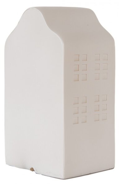 LED lampička bílý holandský domeček Roermond II – 10x9x18 cm