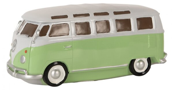 LED lampička zeleno-bílý autobus – 24x10x11 cm