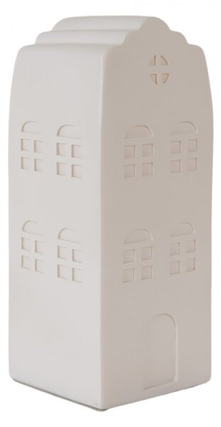 LED lampička bílý holandský domeček Roermond I – 9x9x21 cm