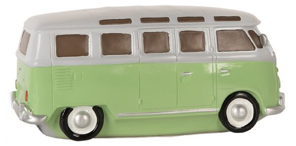 LED lampička zeleno-bílý autobus – 24x10x11 cm