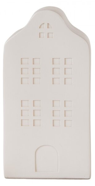 LED lampička bílý holandský domeček Roermond II – 10x9x18 cm