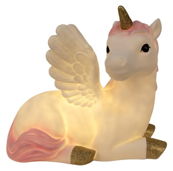 Dětská LED lampička jednorožec – 41x25x40 cm