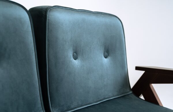 Nordic Design Sametová pohovka Vinnie 120 cm