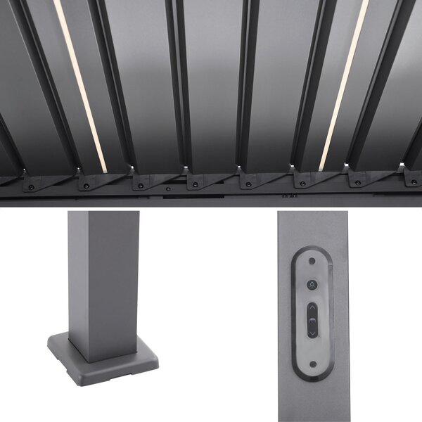 PERGOLA velikost: 393/250/300,2 cm Gardenson - Online Only zastínění, Online Only