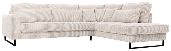 ROHOVÁ SEDAČKA, textil, kompozitní dřevo, krémová Livetastic - Sedací soupravy, Online Only