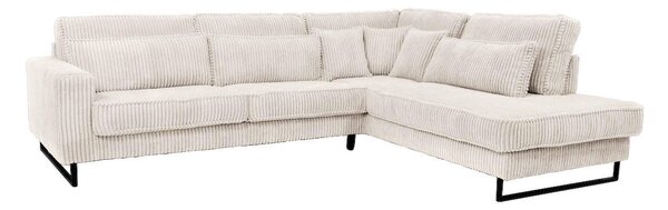 ROHOVÁ SEDAČKA, textil, kompozitní dřevo, krémová Livetastic - Sedací soupravy, Online Only