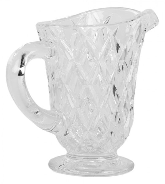 Skleněný džbánek na vodu s kosočtverci Ruit – 14x6x11 cm